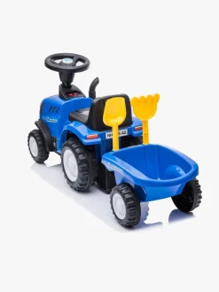 NewHolland Pedal- & Gåbiler-New Holland Gåbil med Trailer, Blå