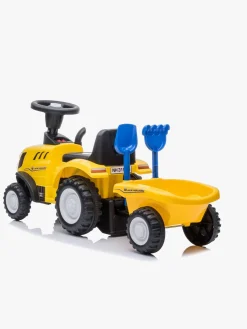 Pedal- & Gåbiler|NewHolland New Holland Gåbil med Trailer, Gul