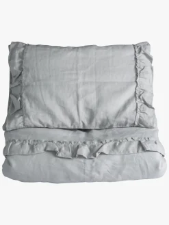 Børn NGBaby Sengetøj-NG Baby Sengetøj 130x100 Mood Ruffles, Light Grey