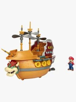 SuperMario Legetøjsfigurer-Nintendo Super Mario Bowsers Skib Deluxe Legesæt