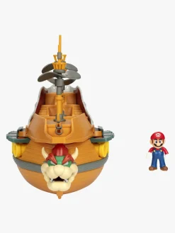 SuperMario Legetøjsfigurer-Nintendo Super Mario Bowsers Skib Deluxe Legesæt