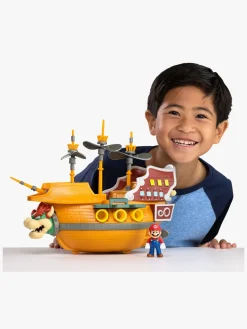 SuperMario Legetøjsfigurer-Nintendo Super Mario Bowsers Skib Deluxe Legesæt