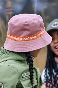 Børn Nordbjrn Nordbjörn Hjortnäs Bucket Hat Vendbar, Pink