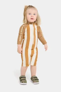 Uv & Strand|Nordbjrn Nordbjörn Hönö UV-Dragt, Brown Stripe