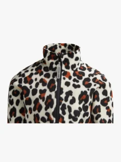 Børn Nordbjrn Nordbjørn Malö Fleecetrøje, Leopardy Rustic Sandshell