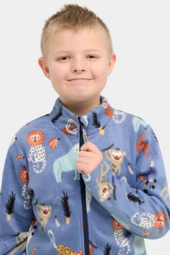 Børn Nordbjrn Nordbjørn Malö Fleecetrøje, Monkey Buisness Country Blue