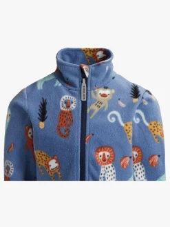 Børn Nordbjrn Nordbjørn Malö Fleecetrøje, Monkey Buisness Country Blue
