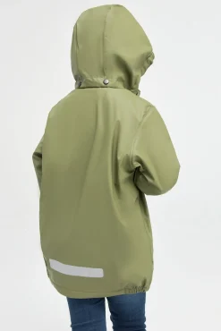 Børn Nordbjrn Nordbjørn Marstrand Foret Regnjakke, Olive Green