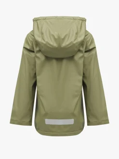 Børn Nordbjrn Nordbjørn Marstrand Foret Regnjakke, Olive Green
