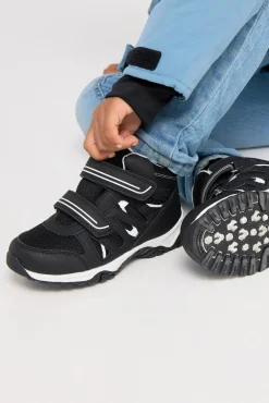 Børn Nordbjrn Støvler & Vinterstøvler-Nordbjørn Mercury Mid WP  Fleece-forede Sneakers, Black/White