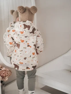 Vintertøj|Nordbjrn Nordbjørn Minilanche Dynejakke, Parchment Beige/Brun