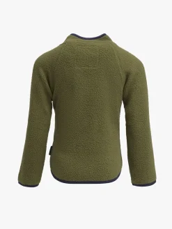Børn Nordbjrn Fleecetøj-Nordbjørn Mollösund Fleecetrøje, Olive Green