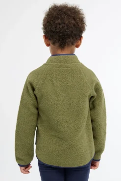 Børn Nordbjrn Fleecetøj-Nordbjørn Mollösund Fleecetrøje, Olive Green