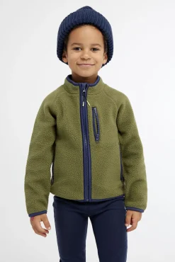 Børn Nordbjrn Fleecetøj-Nordbjørn Mollösund Fleecetrøje, Olive Green