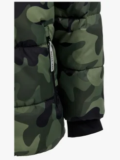 Børn Nordbjrn Vintertøj|Overtøj-Nordbjørn Nevada Dynejakke, Camo Green