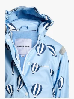 Børn Nordbjrn Nordbjørn Nordvik Foret Regnsæt, Navy