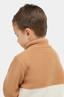 Børn Nordbjrn Nordbjörn Rydal Fleecetrøje, Tobacco Brown/Stonewash/Oatmeal