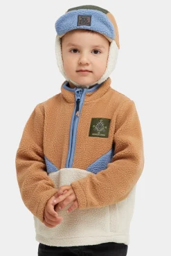 Børn Nordbjrn Nordbjörn Rydal Fleecetrøje, Tobacco Brown/Stonewash/Oatmeal