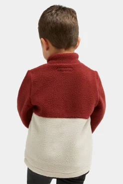 Børn Nordbjrn Nordbjörn Rydal Fleecetrøje, Madder Brown/Rose Dawn/Oatmeal