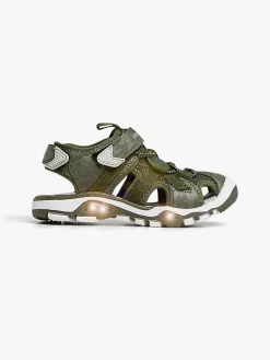 Børn Nordbjrn Sandaler & Klipklapper-Nordbjørn Safari Blinkesandaler, Green Khaki