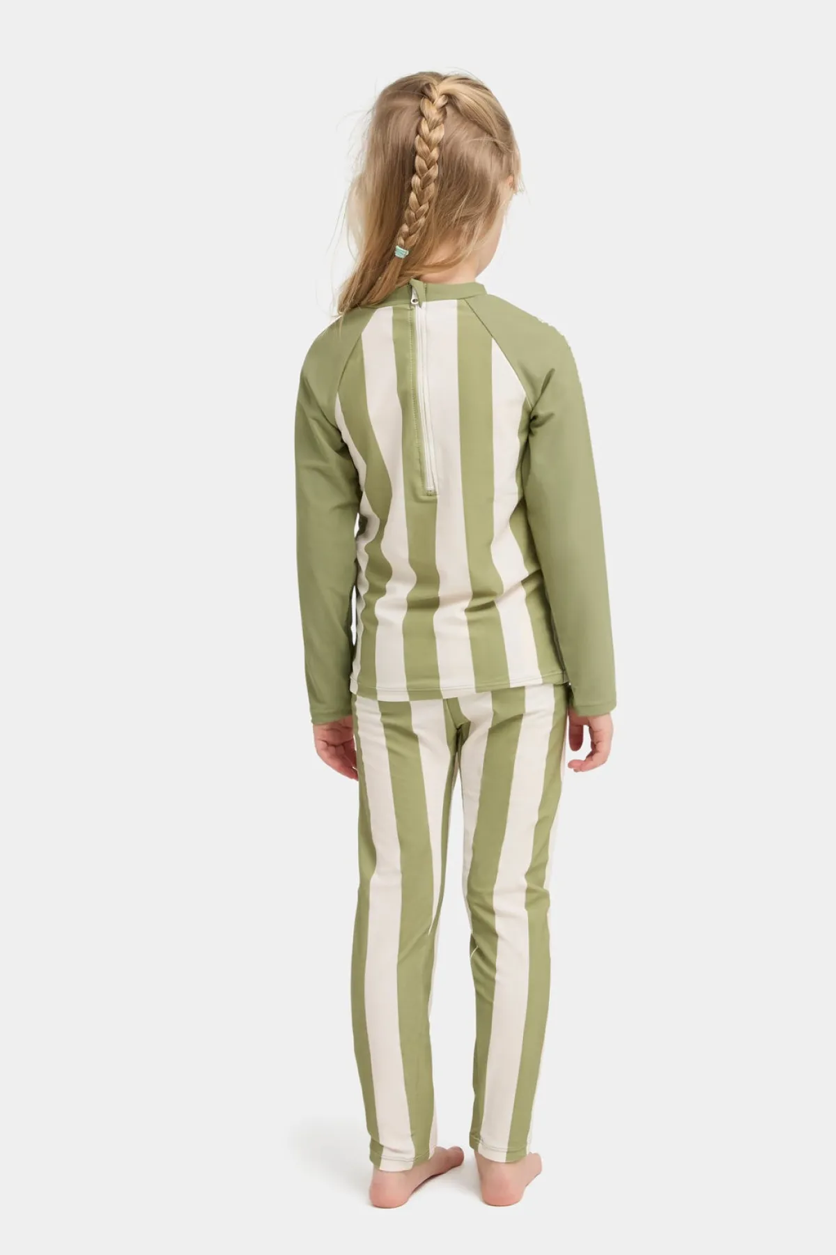 Børn Nordbjrn Uv & Strand-Nordbjörn Sandhamn UV-Sæt, Green Stripe
