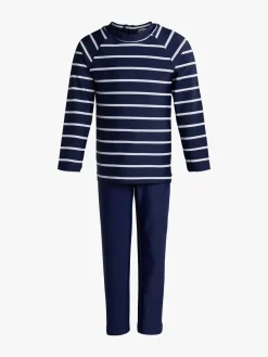 Uv & Strand|Nordbjrn Nordbjørn Sandhamn UV-Sæt, Navy Stripe Blå/Hvid