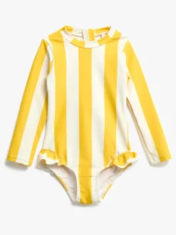 Uv & Strand|Nordbjrn Nordbjörn Sandsjön UV-Badedragt, Yellow Stripe