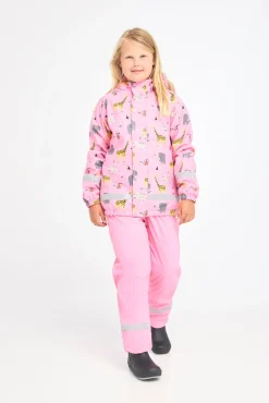 Børn Nordbjrn Nordbjørn Skagen Foret Regnsæt, Mini Safari Sachet Pink