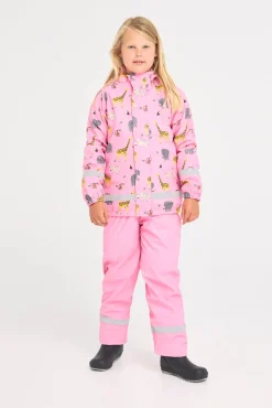 Børn Nordbjrn Nordbjørn Skagen Foret Regnsæt, Mini Safari Sachet Pink