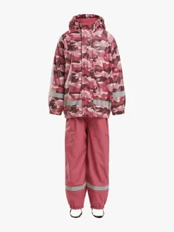 Børn Nordbjrn Regntøj-Nordbjørn Skagen Foret Regnsæt, Hide and Seek Pink