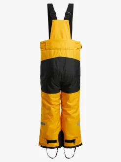 Børn Nordbjrn Nordbjørn Snowfall Skibukser, Sunflower/Solid Black