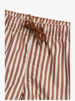 Børn Nordbjrn Nordbjørn Solarino Badebukser, Brown Stripe