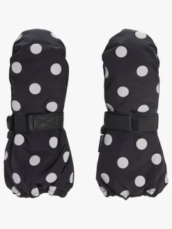Børn Nordbjrn Nordbjørn Stalon Vanter, Black/Silver Dots