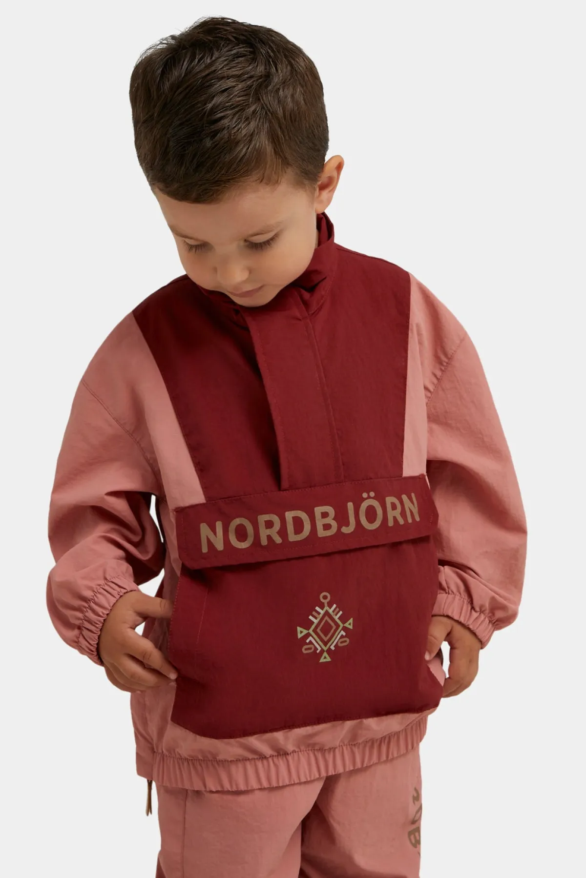 Overtøj|Nordbjrn Nordbjörn Stomslyckan Vind- og vandafvisende Sæt, Rose Dawn/Madder Brown Rød