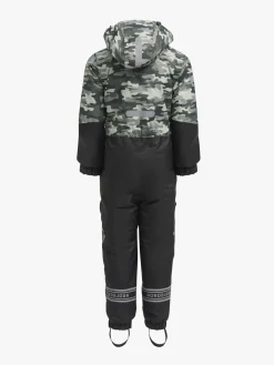 Børn Nordbjrn Nordbjørn Svalbard Flyverdragt, Camo Oil Green
