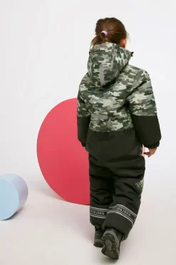 Børn Nordbjrn Nordbjørn Svalbard Flyverdragt, Camo Oil Green