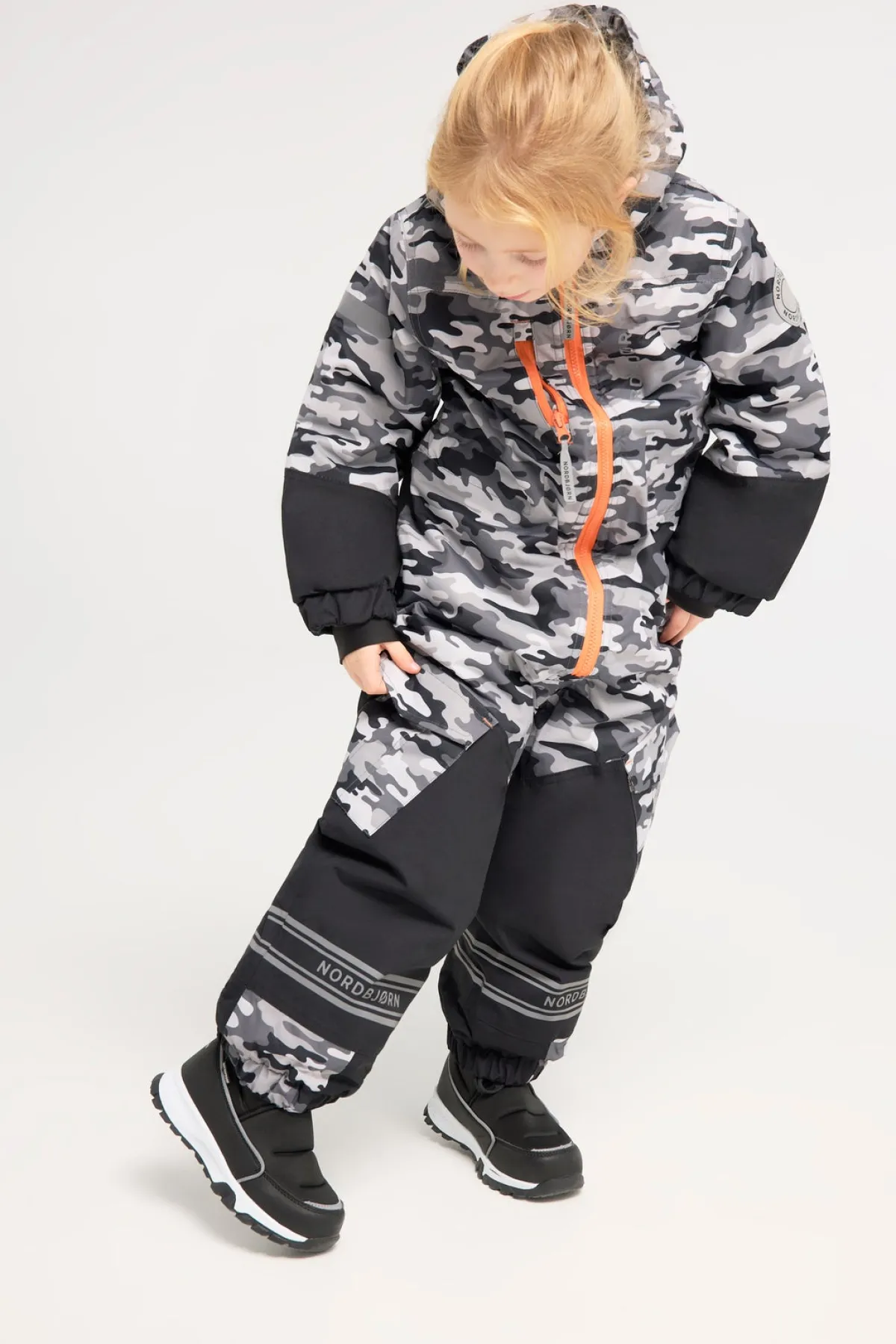 Flyverdragter|Overtøj|Nordbjrn Nordbjørn Svalbard Vinterflyverdragt, Black Camo Grå/Sort