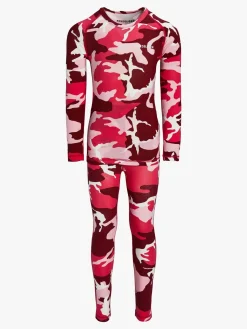 Undertøj|Nordbjrn Nordbjørn Verbier Skiundertøj Bamboo, Camo Pink Lyserød