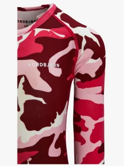 Undertøj|Nordbjrn Nordbjørn Verbier Skiundertøj Bamboo, Camo Pink Lyserød