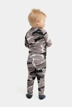 Børn Nordbjrn Nordbjørn Verbier Skiundertøj Bamboo, Camo Black