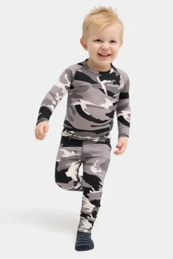 Børn Nordbjrn Nordbjørn Verbier Skiundertøj Bamboo, Camo Black