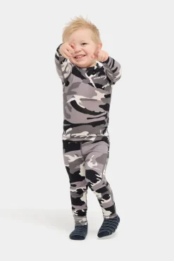 Børn Nordbjrn Nordbjørn Verbier Skiundertøj Bamboo, Camo Black