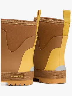 Børn Nordbjrn Nordbjörn Viskan  Forede Gummistøvler, Tobacco Brown/York Yellow