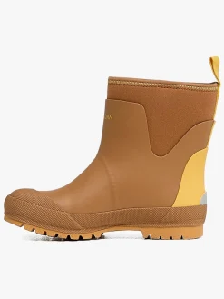 Børn Nordbjrn Nordbjörn Viskan  Forede Gummistøvler, Tobacco Brown/York Yellow