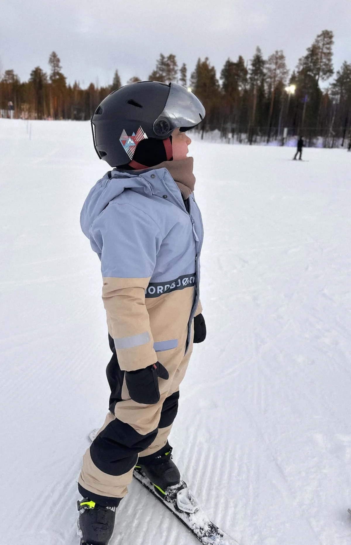 Børn Nordbjrn Overtøj-Nordbjørn Whistler Flyverdragt, Infinity/White Pepper