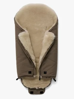 Køreposer|Nordlys Fenya Mini Lammeskindskørepose, Valnød/Beige Brun/Beige
