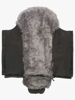 Køreposer|Nordlys Saga Lammeskindskørepose, Black/Grey Grå/Sort