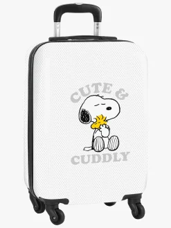 Børn Snoopy Nuser Kabin Kuffert 40L Friends Forever, Hvid