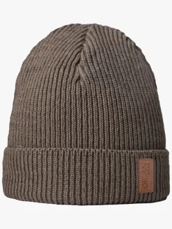 Børn OICANWear OICAN Wear Strikhue med Hovedbeskyttelse Merinomix, Brown/Beige