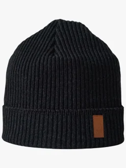 Børn OICANWear OICAN Wear Strikhue med Hovedbeskyttelse Merinomix, Black